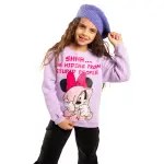 Purple Sweatshirt with “Hiding minnie ” Print ❄💜