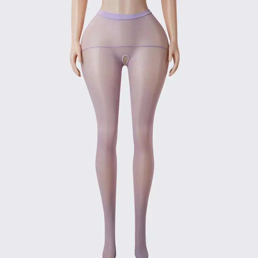 Perfumed See-Through Open-Crotch Pantyhose