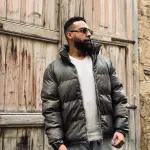 Puffer Leather Jacket
