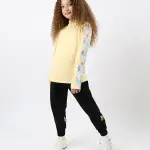Long Sleeves Girl's Yellow Top