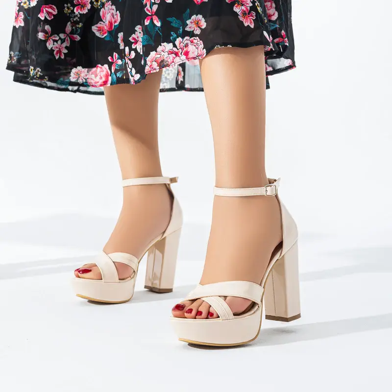 Sandal High Heel Leather-R-77
