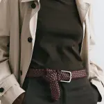 BRAIDED LEATHER BELT