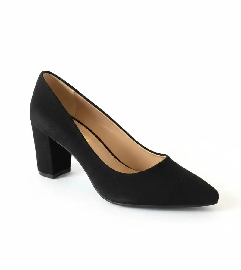 Leather Sandal Thick Heel-R-800