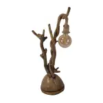 Wood lamp with rope. Natural handmade design Floor lamp , Handcraft – One Piece