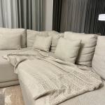 Knitted Textured Throw Blanket