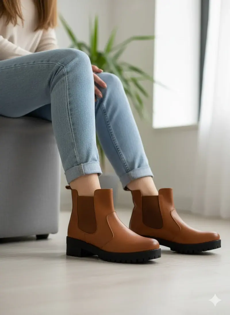 Ankle Boot Leather B-1