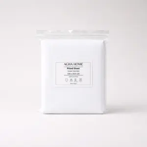 Agha Home Essential Comfort Microfiber Solid Fitted Sheets