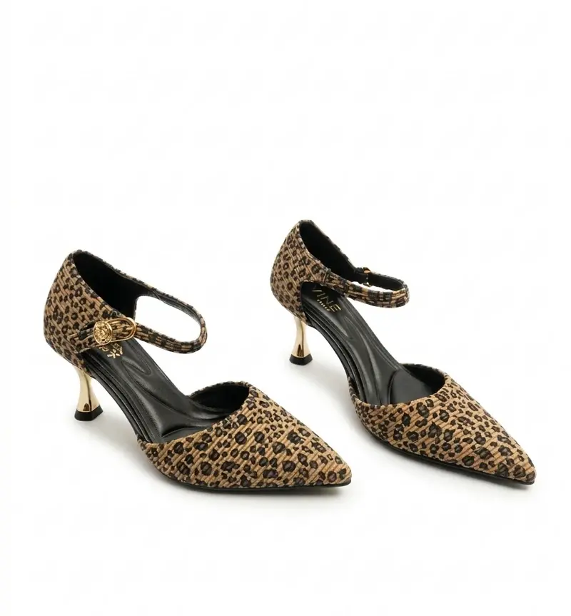 Elegant Rose Buckle Heels C-88