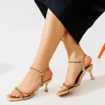 Mid Heel Sandal With Glitter Touch RS-602