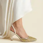 Shimmer Heels with Statement Heel C-93