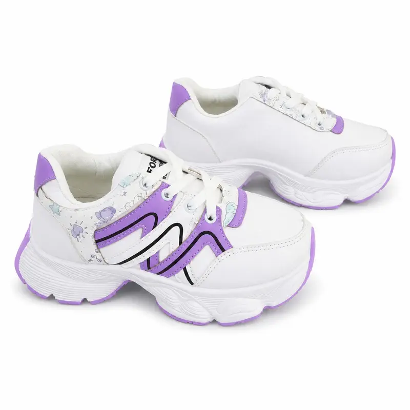 Casual Chunky Sneakers with Soft Graphics L-24