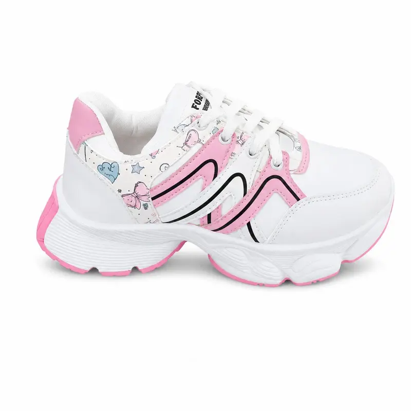 Casual Chunky Sneakers with Soft Graphics L-24