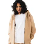 Essential Beige Zip-up