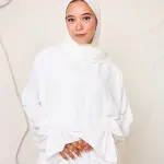 WHITE CREPE DRESSY ISDAL