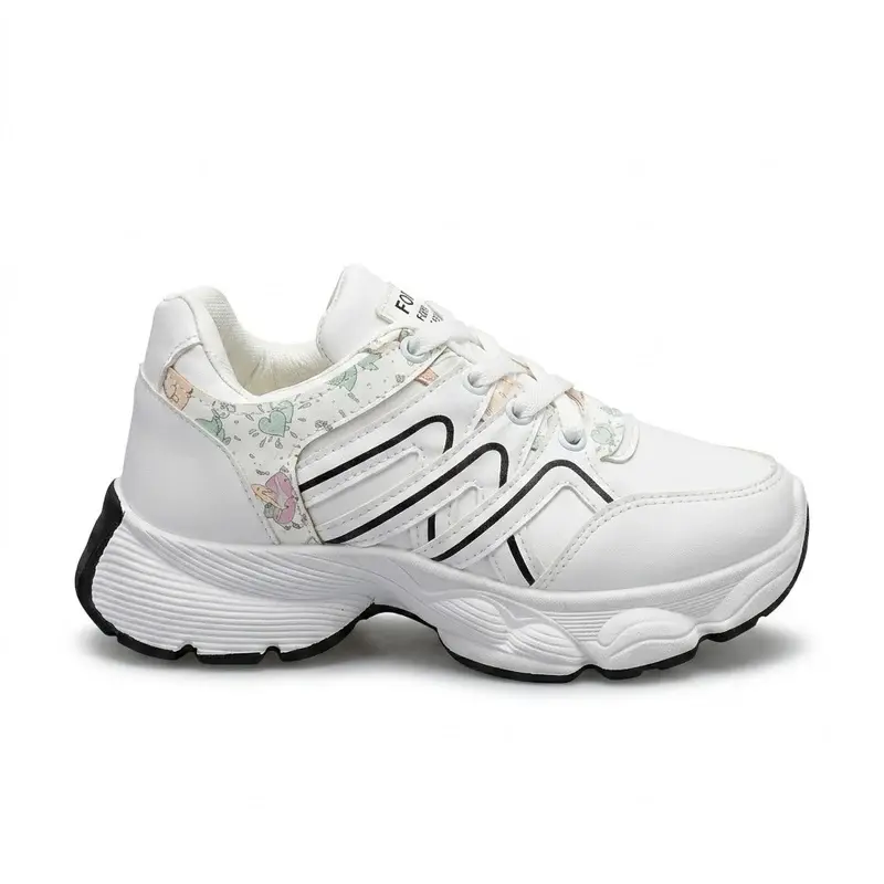 Casual Chunky Sneakers with Soft Graphics L-24