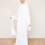 WHITE CREPE DRESSY ISDAL