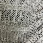 Knitted Textured Throw Blanket