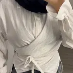 Wrap Striped Blouse