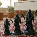 Low Poly Grim Reaper Sculpture