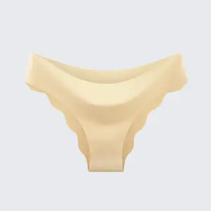 Women's Plus Size Seamless Ice Silk Bikini Breathable Wave Edge
