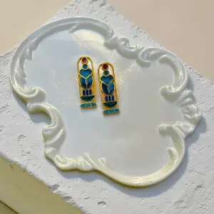 Cleopatra’s Iris Earrings