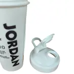 MD STAY FIT Jordan Protein Shaker Bottle with Mixing Ball, Flip-Top Lid, for Gym and Fitness