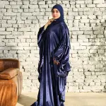 NAVY VELVET RUFFLES ISDAL