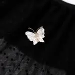 Black Lace Butterfly Embroidery Bra & Panty Set