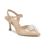 Elegant Heels with Glossy Cherry Detail C-123