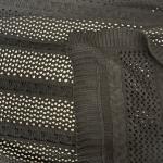 Knitted Textured Throw Blanket