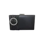 Clutch Bag With a Shiny Front Ring-VS-35