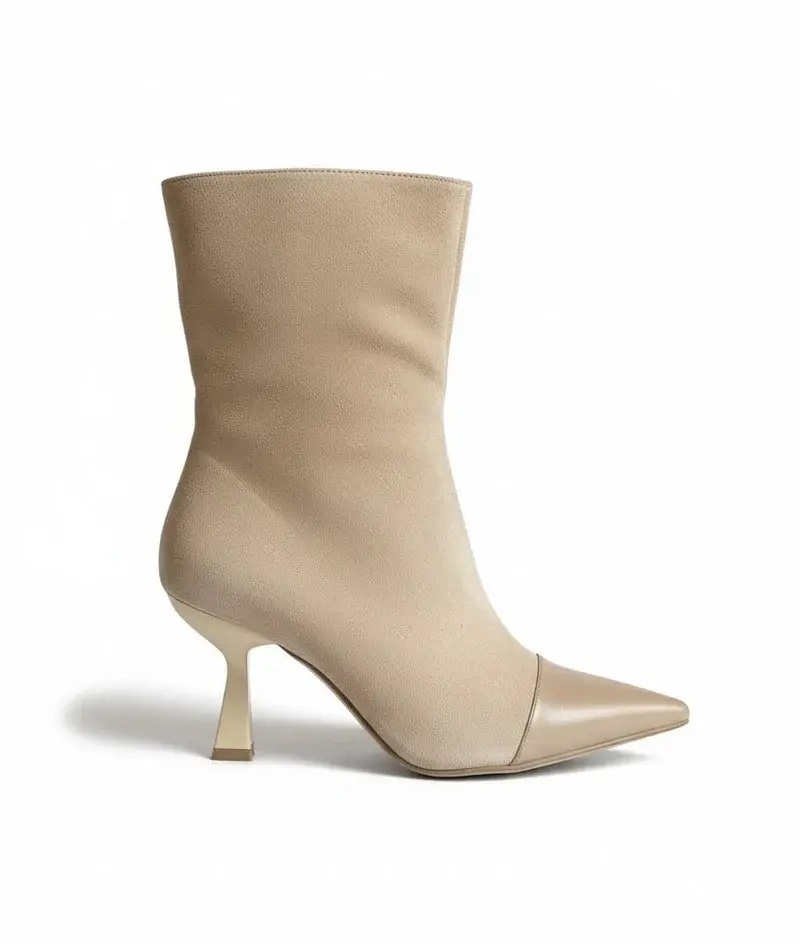 HALF BOOT MID HEELS SUEDE B-47