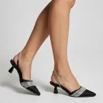 Elegant Sparkle Slingbacks Heel C-84