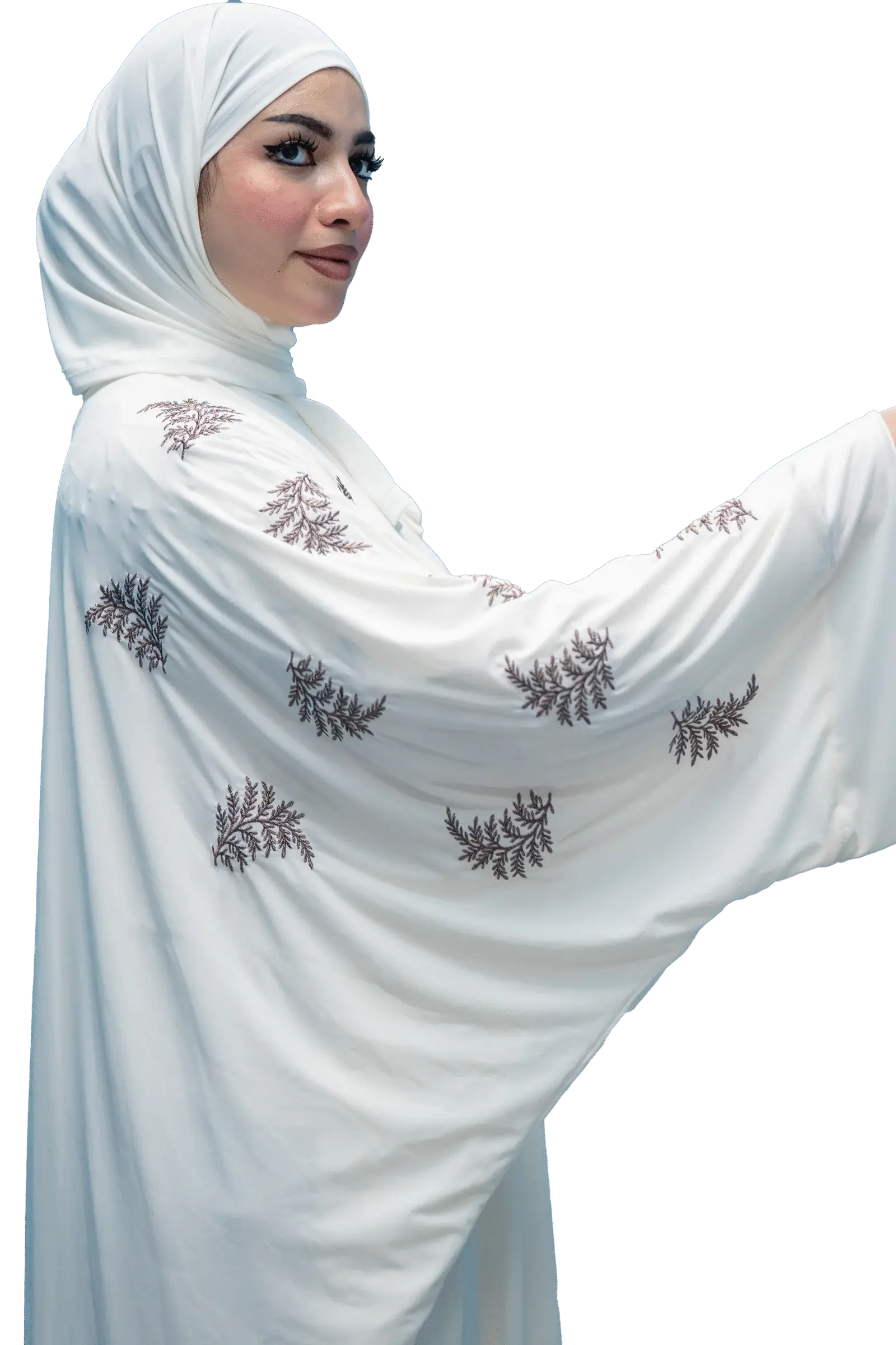 موديل الصفا – نعومة اللون وأناقة النقشة
