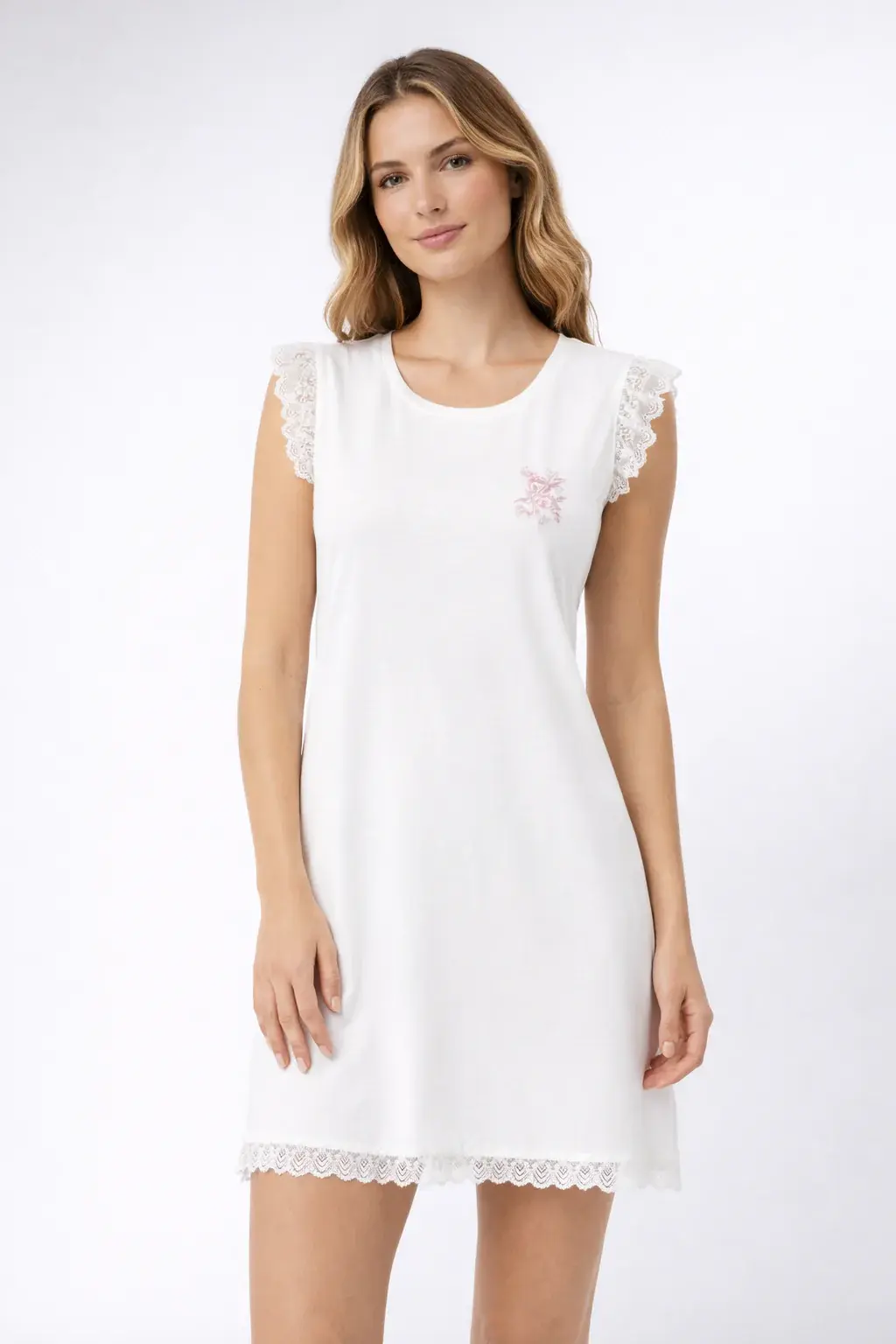 Cotton Lace Night Dress