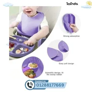 طقم اكل سيلكون كامل