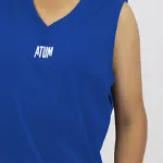 Basic Vneck Blue Tank Top
