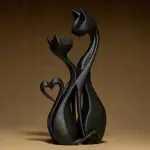 Cat 8 Couple Sculpture