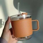 مج بماسك جلد وشاليموا زجاج