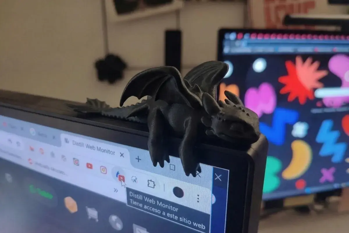 Sleeping Toothless Monitor Buddy