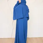 BLUE CREPE DRESSY ISDAL