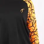 Crew Neck Long Sleeve Orange Top