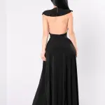 فستان الأسود بفتحتين – كود 35