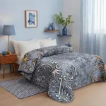 Cloud Blanket Printed (Gray) 3.6KG