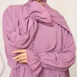 BLUE CREPE DRESSY ISDAL