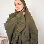 OLIVE CREPE SET ISDAL