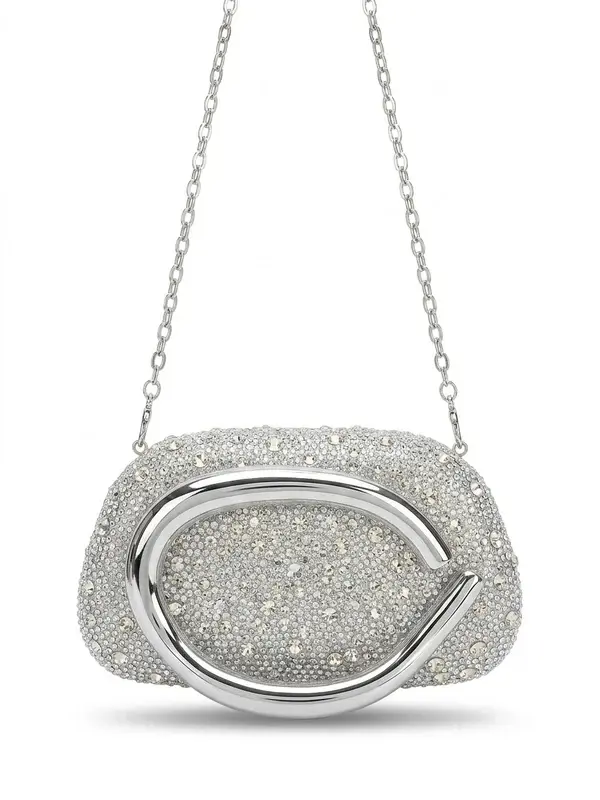 Beaded Evening Bag with Gold Metal Frame VS-74