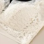 Mesh Lace U Back Camisole Built-in Bra Plus Size Padded Bralette