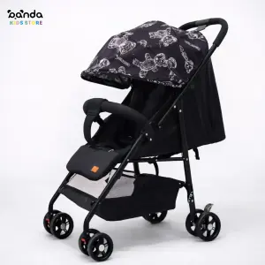 سترولر عكاز خفيفة سهلة الطيّ والغلق ، كرسي مستويات ، عجلات دوران ٣٦٠ درجة