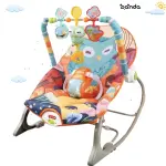 ‫باونسر موسيقى هزاز وكرسي اطفال مستورد ٢*١ لون برتقالي‬